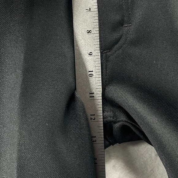 Texas Jeans Dress Pants Mens Sz 34 Flat Front Straight Leg Twill Dacron Black - Picture 11 of 12